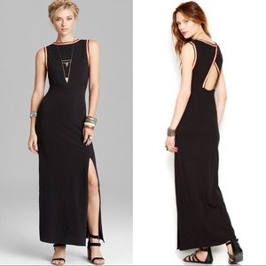 Free People Black Maxi Knit Dress